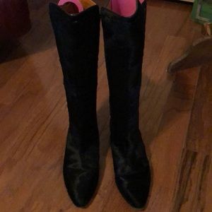 Glycee boots. Pony hair on front leather on back